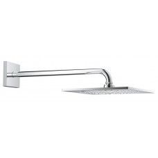Верхний душ Grohe Rainshower 254х254 мм с кронштейном 422 мм 26259000 Верхний душ Grohe Rainshower 254х254 мм с кронштейном 422 мм 26259000