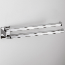 Полотенцедержатель Colombo Design Basic Q 33.4 см двойной поворотный хром B3712.CR