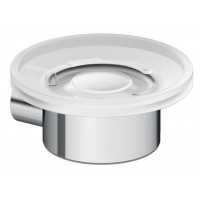 Мыльница настенная Kludi Vela R белое матовое стекло хром 5898505