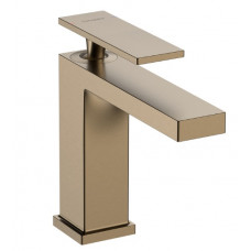 Смеситель для раковины hansgrohe Tecturis E 117 мм гладкий корпус бронза 7301140