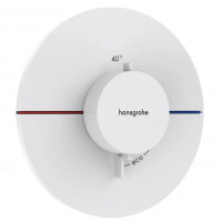 Термостат hansgrohe ShowerSelect Comfort S с регулировкой напора скрытый монтаж матовый белый 15559700