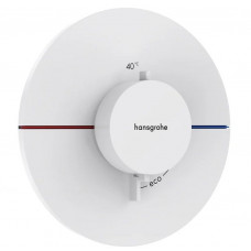 Термостат hansgrohe ShowerSelect Comfort S с регулировкой напора скрытый монтаж матовый белый 15559700