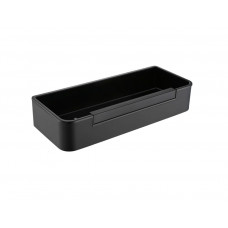 Полка для душа Aquanet AQ4966MB со стеклоочистителем матовый черный AQ4966MB