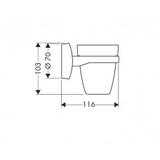 Стакан Hansgrohe Mondaro 41034000