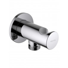 Шланговое подсоединение с держателем Aquanet AQ2464CR хром AQ2464CR