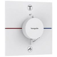 Термостат hansgrohe ShowerSelect Comfort E для 2 потребителей внешняя часть матовый белый 15572700