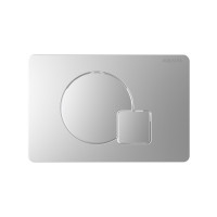 Панель смыва KDI QC Хром матовый 162x244 мм KDI-0000068