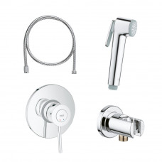 Готовый комплект для гигиенического душа GROHE BauClassic со встраиваемым смесителем хром 129186