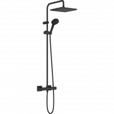 Душевая система hansgrohe Vernis Shape Showerpipe 230 EcoSmart с термостатом черный матовый 26429670