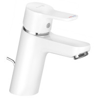 Смеситель для раковины KLUDI PureEasy 70 мм со сливным гарнитуром белый 373829165