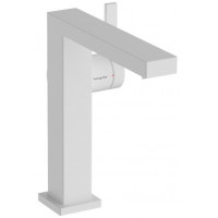 Смеситель для раковины hansgrohe Tecturis E 173 мм Г-излив CoolStart PushOpen белый матовый 73040700