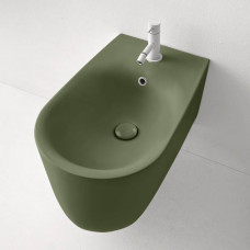 Биде подвесное Kerasan Nolita 55х35 см с креплениями WB9N Verde muschio 532511