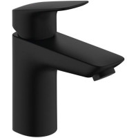 Смеситель для раковины hansgrohe Logis 100 однорычажный с клапаном Push-Open матовый черный 71107670