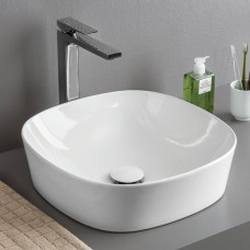Раковина накладная Artceram Ghost 42 см без отверстия белая GHL001 01 00