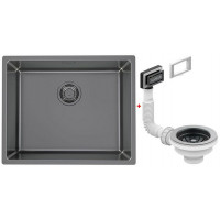 Мойка кухонная Alveus Kombino 50 Monarch Anthracite 542х442х195 мм с выпуском 1121284