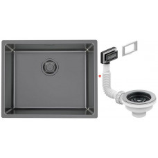 Мойка кухонная Alveus Kombino 50 Monarch Anthracite 542х442х195 мм с выпуском 1121284