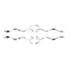 Комплект ручек Clarberg Due Amanti 8 шт хром DUER8CR Комплект ручек Clarberg Due Amanti 8 шт хром DUER8CR