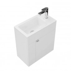 Тумба подвесная с раковиной Kerama Marazzi Lato 49.5х27х55 см белый глянец LA.wb.50 / LAT.50.1\WHT Тумба подвесная с раковиной Kerama Marazzi Lato 49.5х27х55 см белый глянец LA.wb.50 / LAT.50.1\WHT