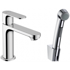 Смеситель для раковины hansgrohe Rebris S 110 109 мм с гигиеническим душем 72215000
