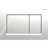 Клавиша смыва Geberit Sigma30 для двойного смыва квадратная хром/хром матовый 115.883.KH.1