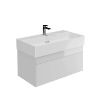 Тумба подвесная Kerama Marazzi Logica 86.8x46x40.3 см 2 ящика белоснежный LOG.90.2\WHT