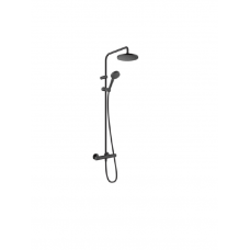 Душевой гарнитур Hansgrohe Vernis Blend Vario со штангой 90 см черный матовый 26276670 Душевой гарнитур Hansgrohe Vernis Blend Vario со штангой 90 см черный матовый 26276670