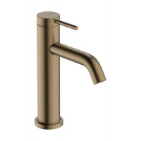 Смеситель для раковины hansgrohe Tecturis S 110 однорычажный со сливным гарнитуром шлифованная бронза 73310140