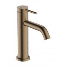 Смеситель для раковины hansgrohe Tecturis S 110 однорычажный со сливным гарнитуром шлифованная бронза 73310140