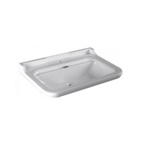 Раковина Kerasan Waldorf 80х55 см 1 отверстие керамическая белый/хром 4141K1bi/cr*1