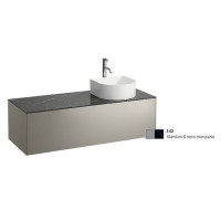 Тумба под раковину Laufen Sonar 117.5 х 45.5 х 34 см подвесная 1 ящик титан/черный мрамор 4.0542.7.034.142.1