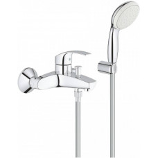 Смеситель для ванны GROHE Eurosmart с душевым набором хром 3330220A
