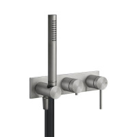Смеситель для ванны встраиваемый Gessi Shower316 внешняя часть шлифованная сталь 54038#239