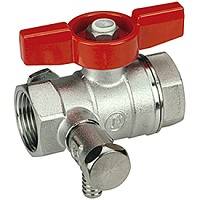 Кран шаровой Giacomini R251S 1/2 со сливом хромированный R251SX003