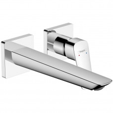 Смеситель для раковины hansgrohe Logis Fine настенный скрытого монтажа излив 20.5 см хром 71256000 Смеситель для раковины hansgrohe Logis Fine настенный скрытого монтажа излив 20.5 см хром 71256000