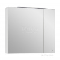 Шкаф зеркальный Roca Oleta 800х700х137 мм LED Белый матовый A857647501