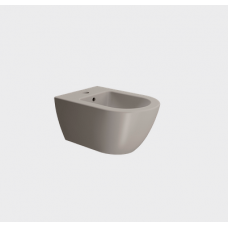Биде подвесное GSI Pura 550х360 мм с отверстием под смеситель Tortora Matte 8865FR2105