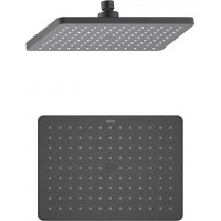Верхний душ прямоугольный Aquanet 260x188x68 мм матовый черный AQ2087MB