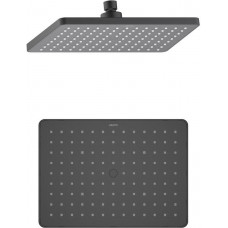 Верхний душ прямоугольный Aquanet 260x188x68 мм матовый черный AQ2087MB