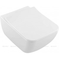 Унитаз подвесной Villeroy & Boch Venticello 375x560 мм CeramicPlus без сиденья 4611R0R1