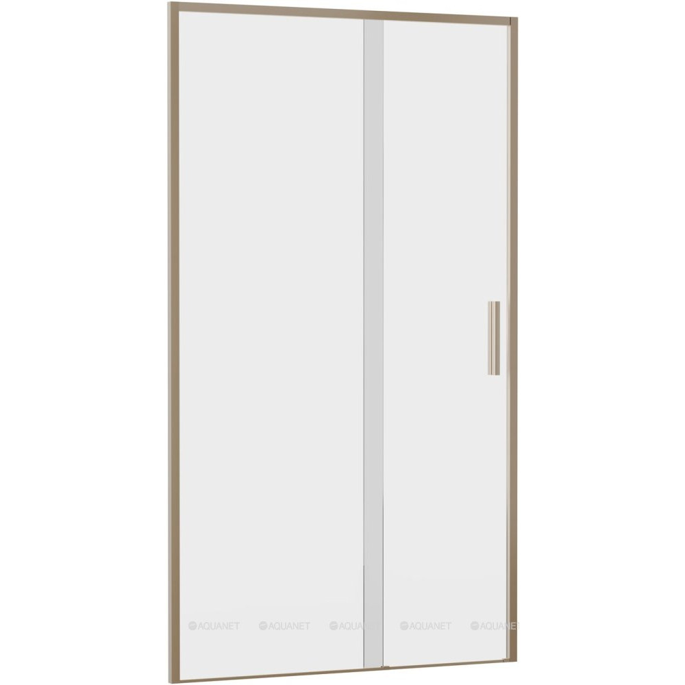 Душевая дверь в нишу Aquanet Pleasure Evo 1100 мм золотой никель Easy Clean AE65-N110-GBT