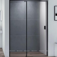 Душевая дверь в нишу Cezares URBAN B-12 150 см профиль черный URBAN-B-12-150-C-NERO