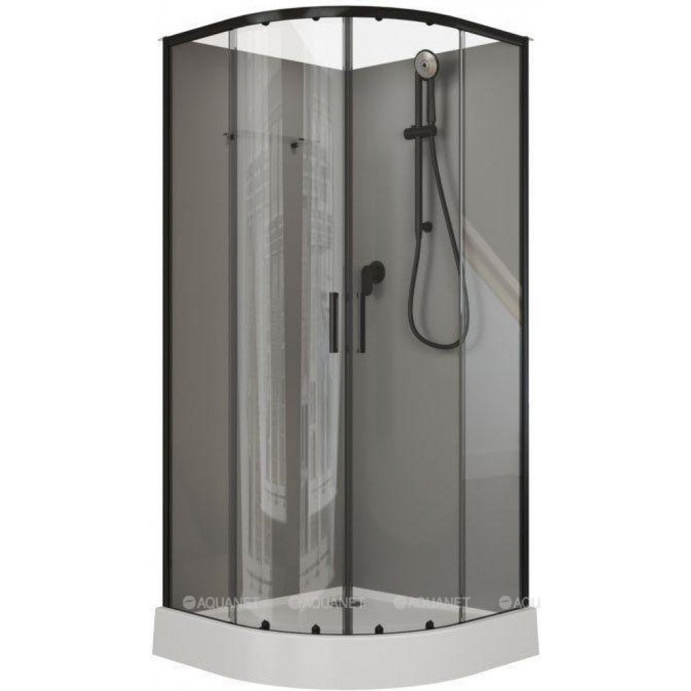 Душевая кабина Aquanet Passion EVO R 90 900x900 мм 1/4 круга BLACK Набор 2 00267257