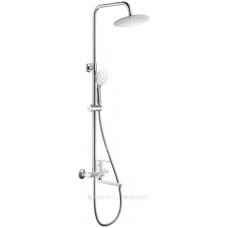 Душевая система Haiba HB24557-8 с изливом и тропическим душем хром/белый HB24557-8 Душевая система Haiba HB24557-8 с изливом и тропическим душем хром/белый HB24557-8
