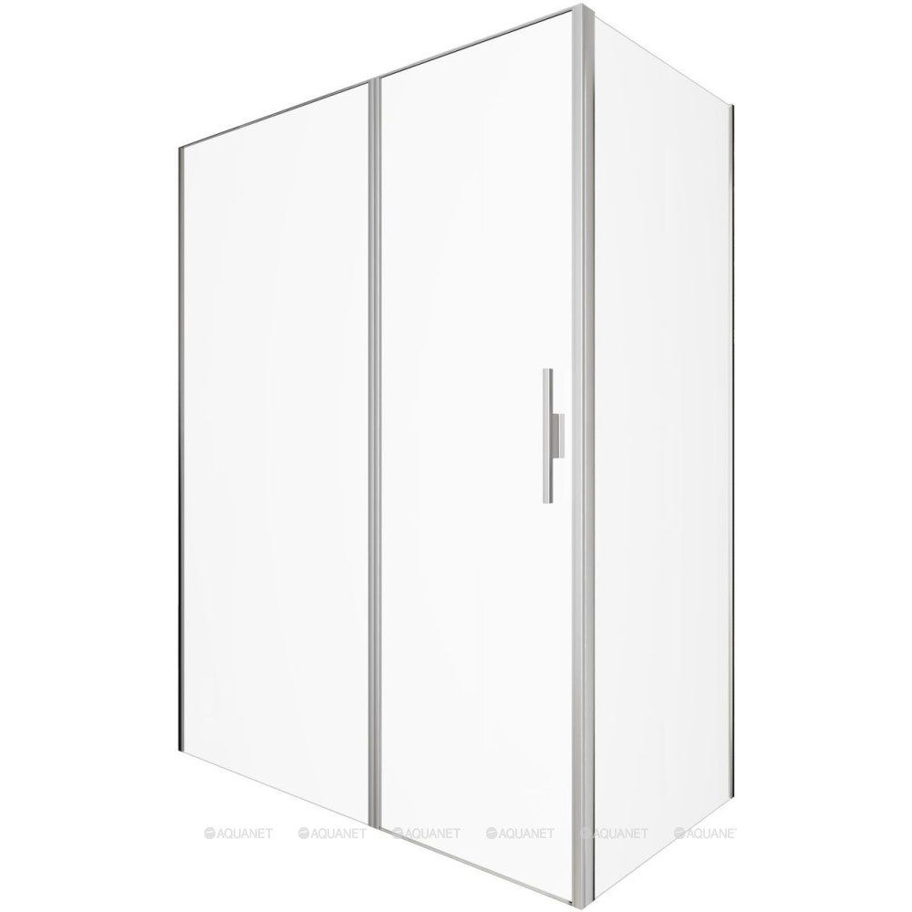 Душевое ограждение Allen Brau Priority 1600х800 мм 8 мм серебро браш 3.31038.BA/3.31041.BA