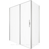 Душевое ограждение Allen Brau Priority 1600х800 мм 8 мм серебро браш 3.31038.BA/3.31041.BA