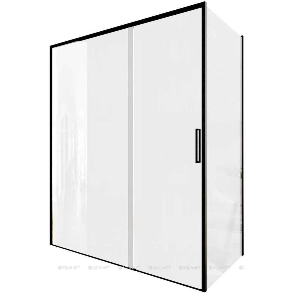 Душевое ограждение Aquanet Pleasure Evo 1600х800 мм черный анод AE65-160x80-BT