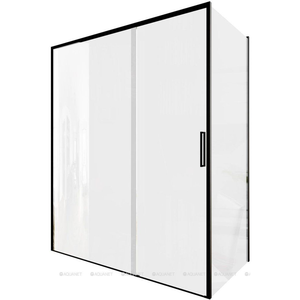 Душевое ограждение Aquanet Pleasure Evo 1600х900 мм черный анод AE65-160x90-BT