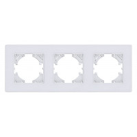 Рамка на 3 поста Kollinger Eleganz Acryl EA3WH