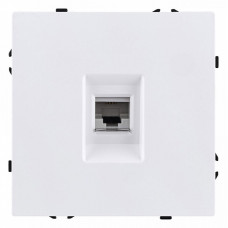 Розетка телефонная RJ-11 со штрокой, без рамки Kollinger Eclipse EC-019WH