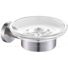 Мыльница Aquanet 4585 стекло с держателем круглая хром 4585 Мыльница Aquanet 4585 стекло с держателем круглая хром 4585